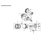 Generac 005939-6 cranshaft & piston diagram