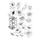 Samsung RF263BEAEWW/AA-02 refrigerator diagram