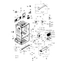 Samsung RF263BEAEWW/AA-02 cabinet diagram