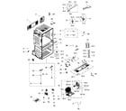 Samsung RF28HMEDBWW/AA-01 cabinet diagram