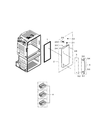Refrigerator door r