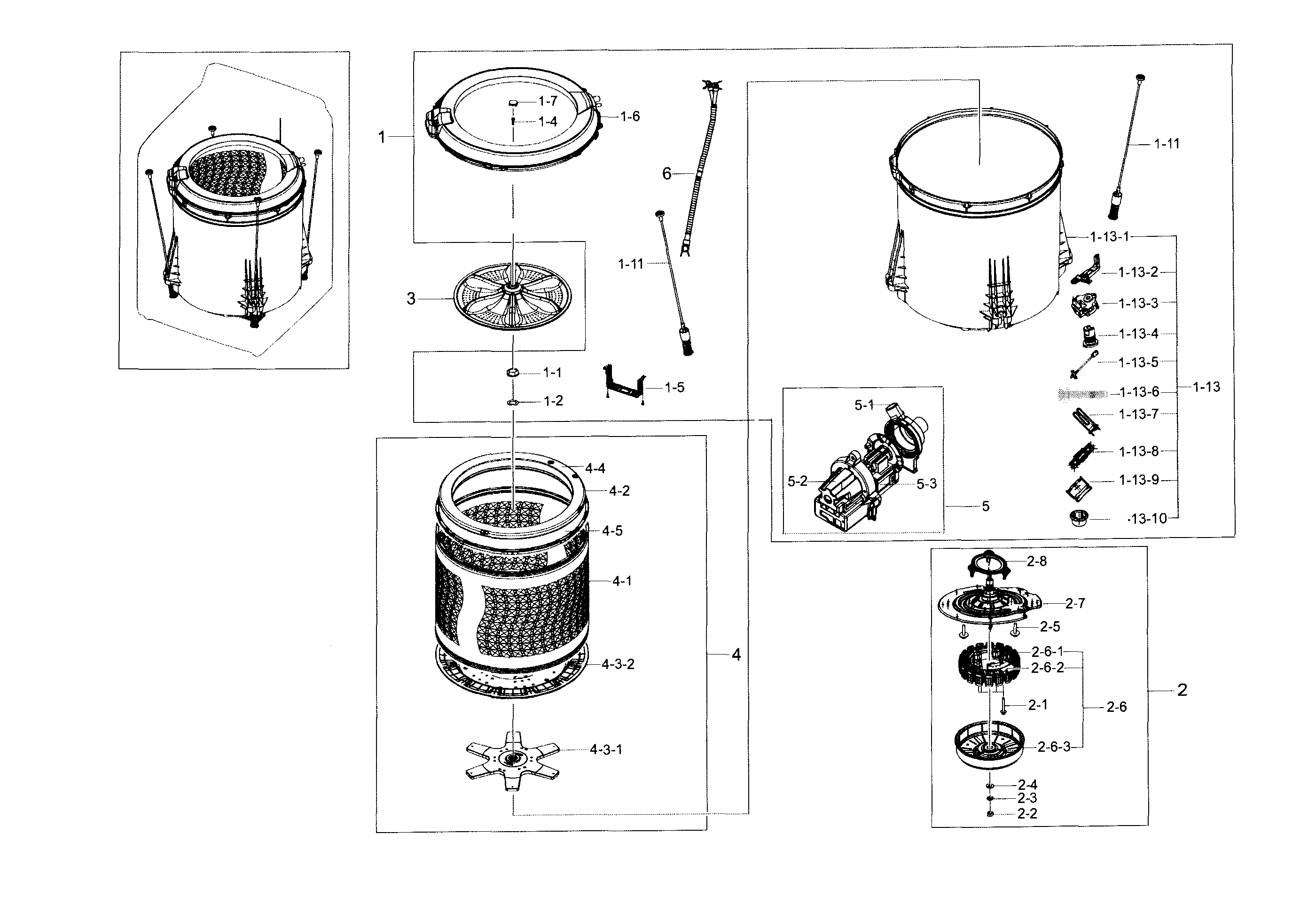 Tub parts