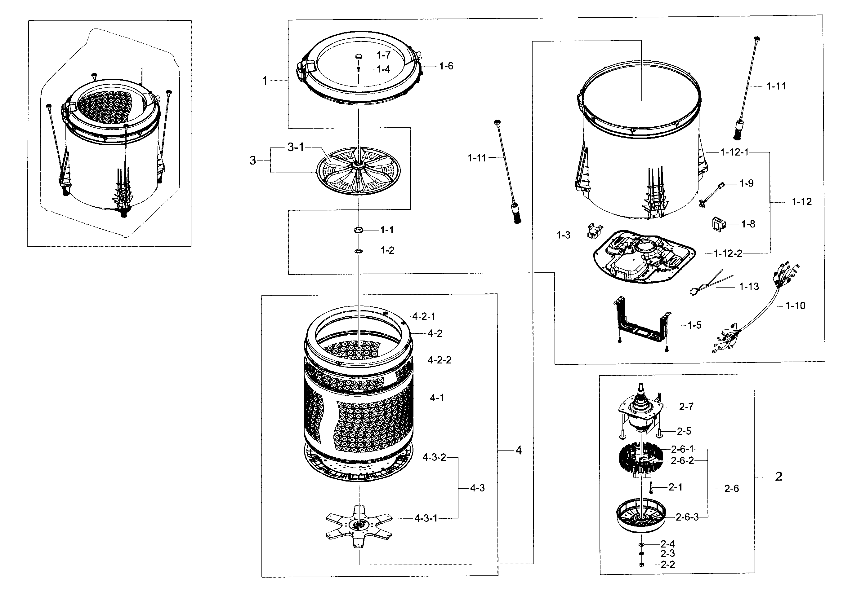 Tub parts