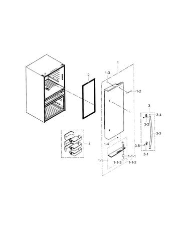 Refrigerator door r