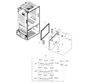 Samsung RF263TEAEBC/AA-01 freezer door diagram