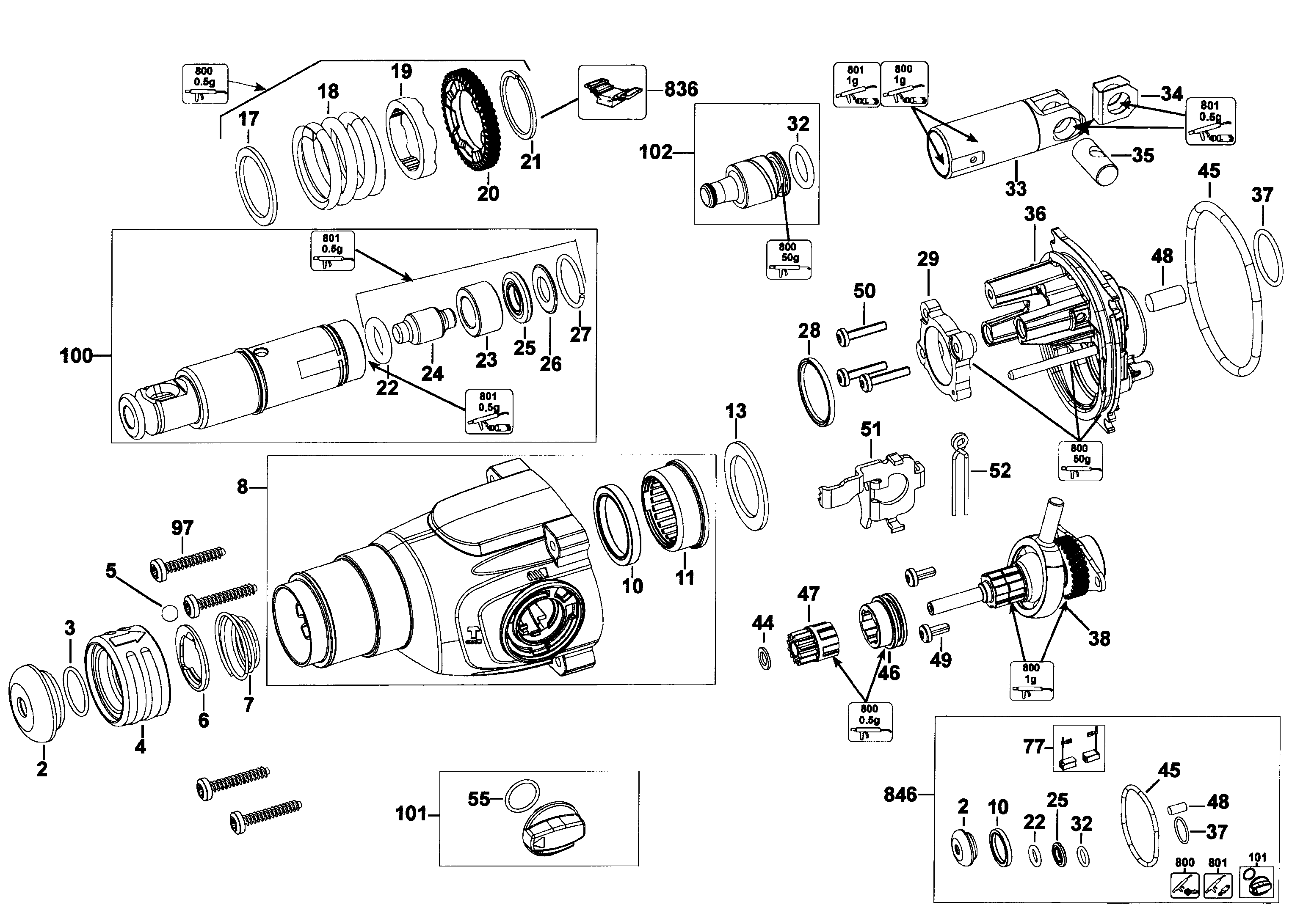 Drill assy