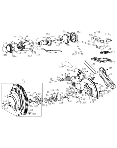 Saw assy