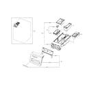 Samsung WF330ANW/XAA-05 drawer diagram