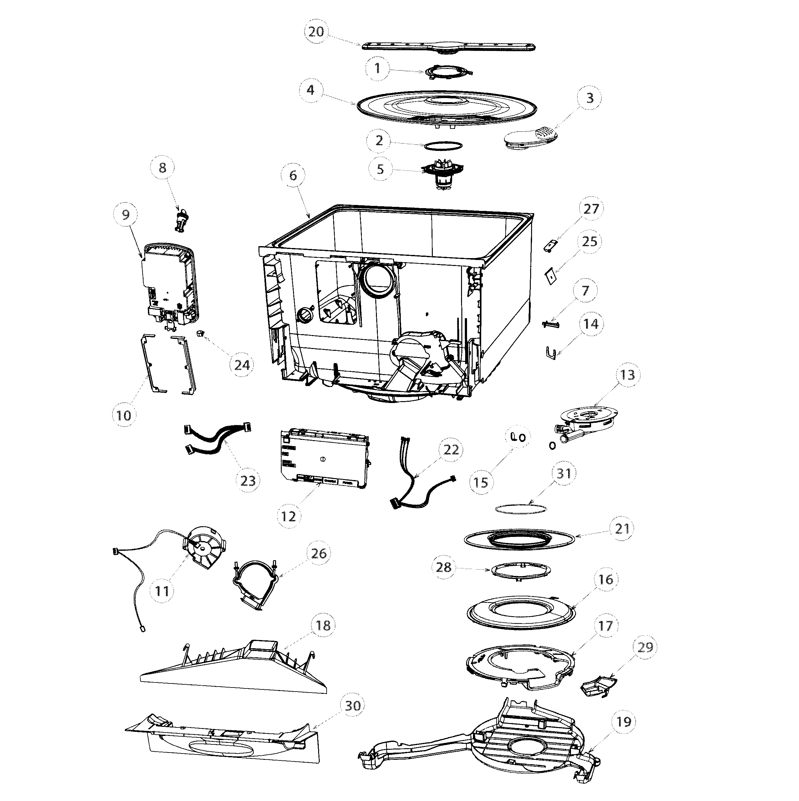 Tub & components
