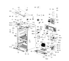 Samsung RF267ACBP/XAA-00 cabinet diagram