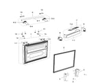Samsung RF267ACBP/XAA-00 freezer door diagram