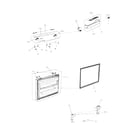 Samsung RF267ACRS/XAA-00 freezer door diagram