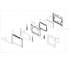 Samsung NE59J7650WS/AA-00 door assy diagram