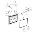 Samsung RF267ACWP/XAA-00 freezer door diagram