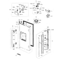 Samsung RF267ACWP/XAA-00 refrigerator door l diagram