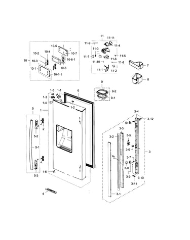 Refrigerator door l