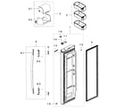 Samsung RF267ACWP/XAA-00 refrigerator door r diagram