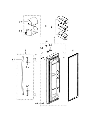 Refrigerator door r