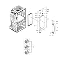 Samsung RF28HMEDBSR/AA-05 refrigerator door r diagram