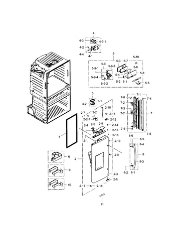 Refrigerator door l