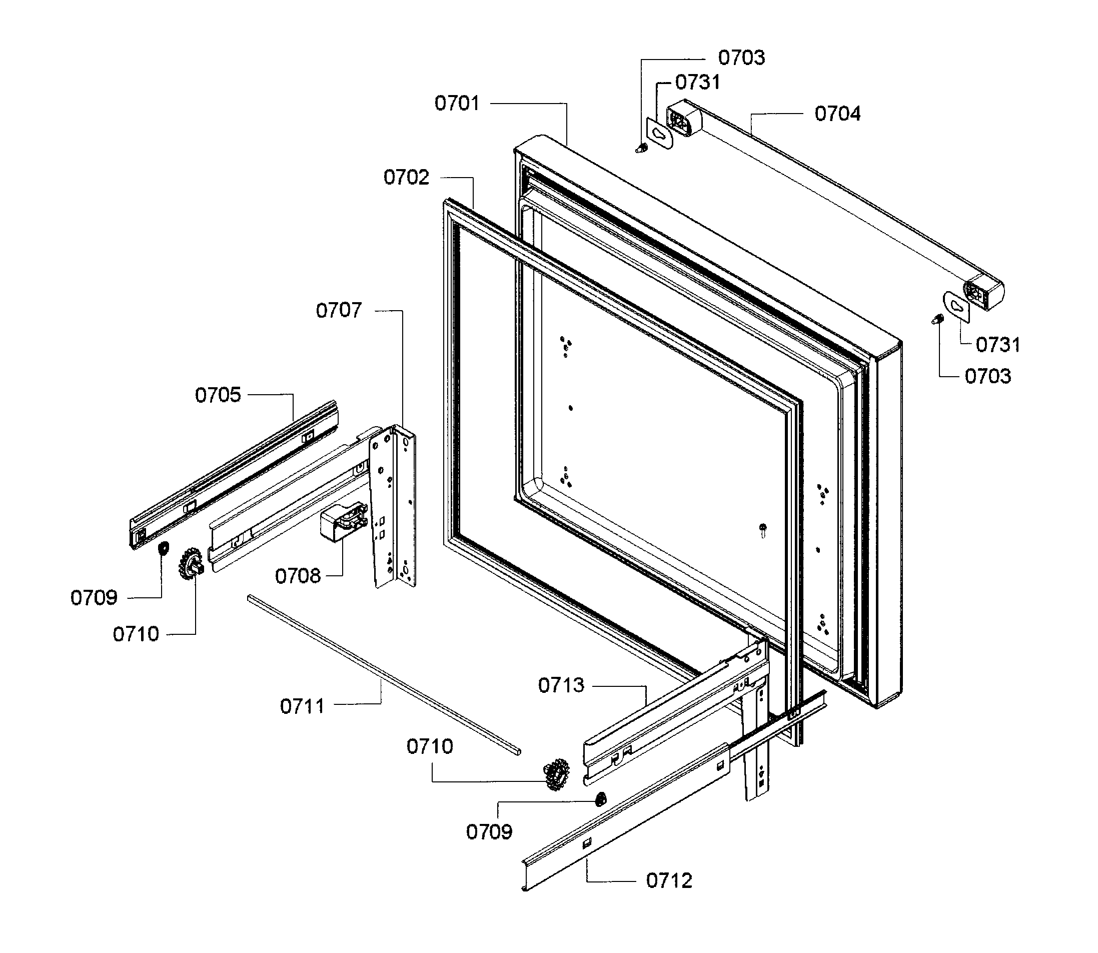 Freezer door