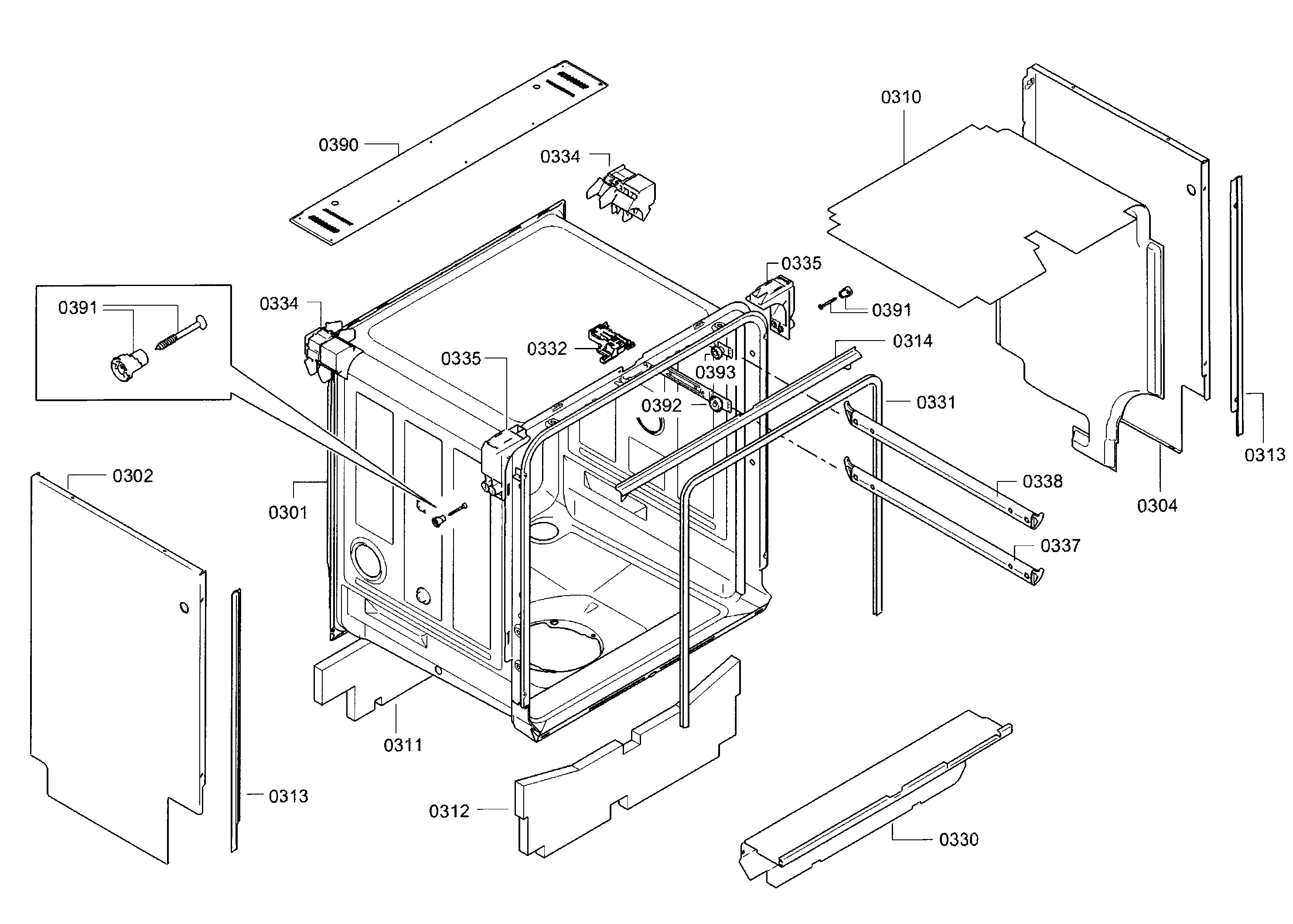 Cabinet & frame