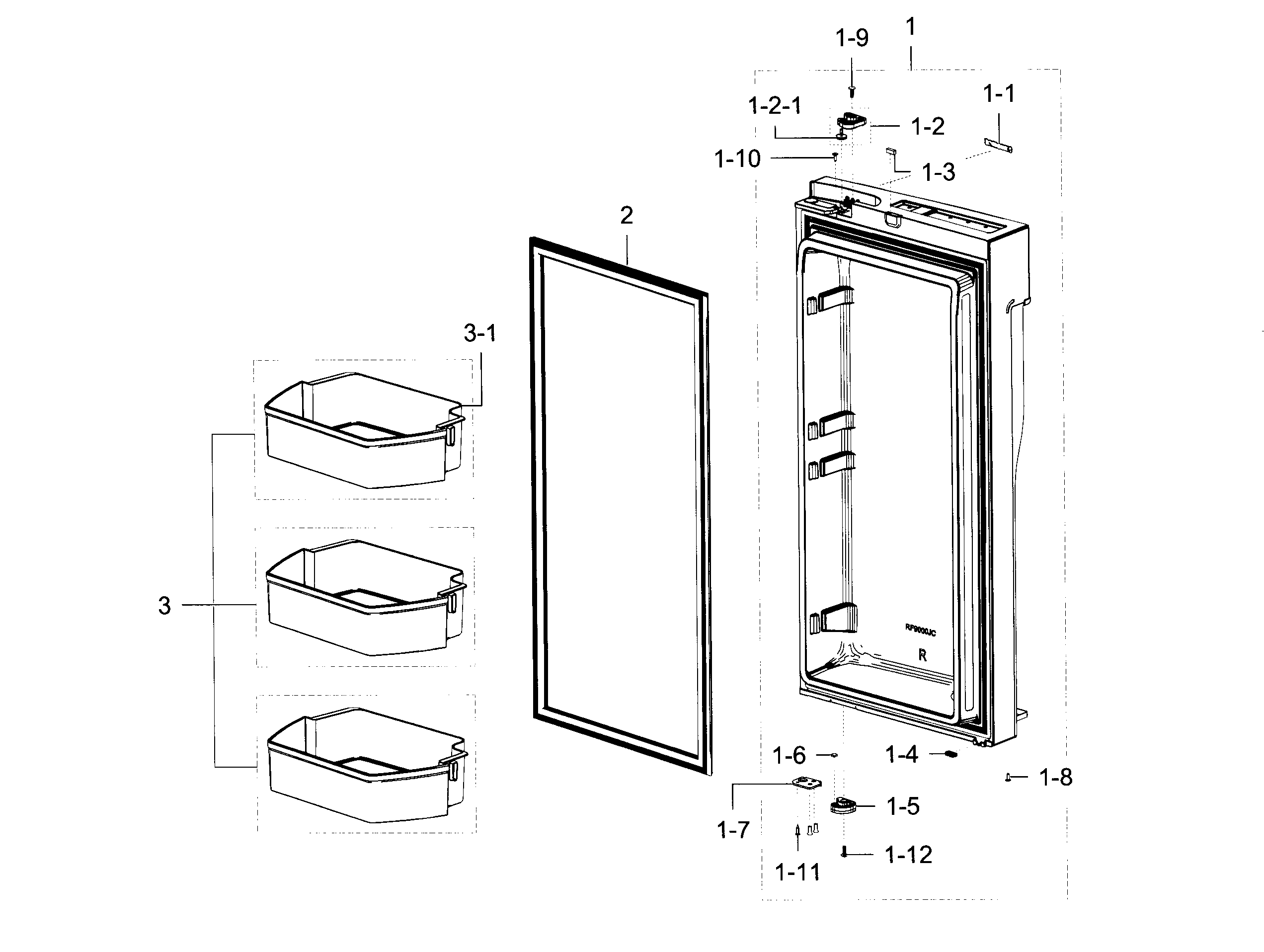 Fridge door r