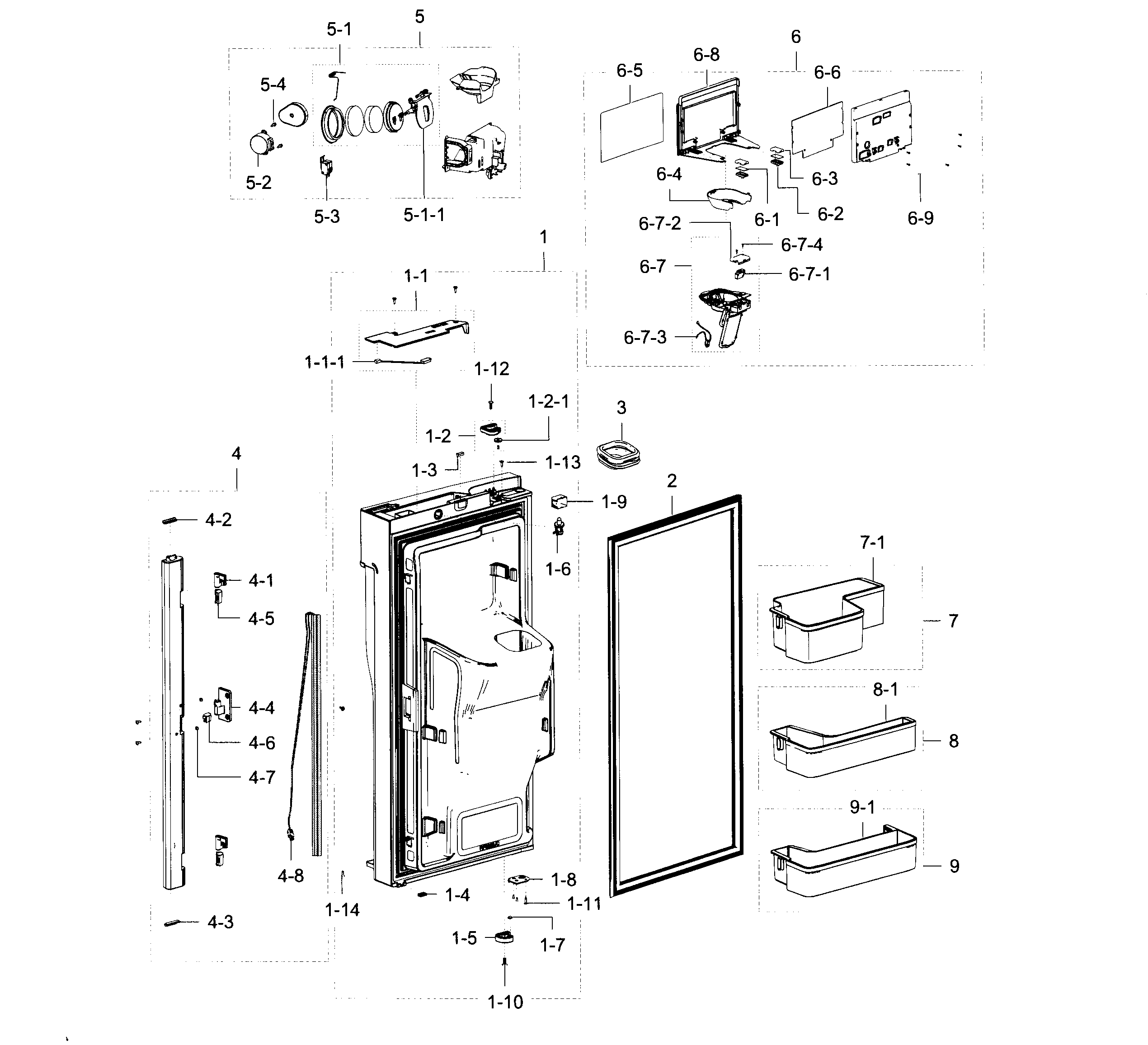 Fridge door l