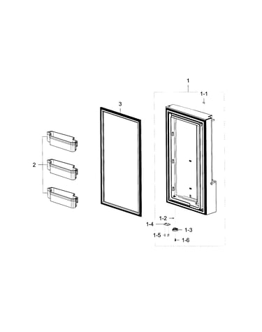 Freezer door r