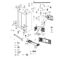 Samsung RS25J500DBC/AA-00 cabinet diagram