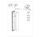 Samsung RS25J500DWW/AA-00 freezer door diagram