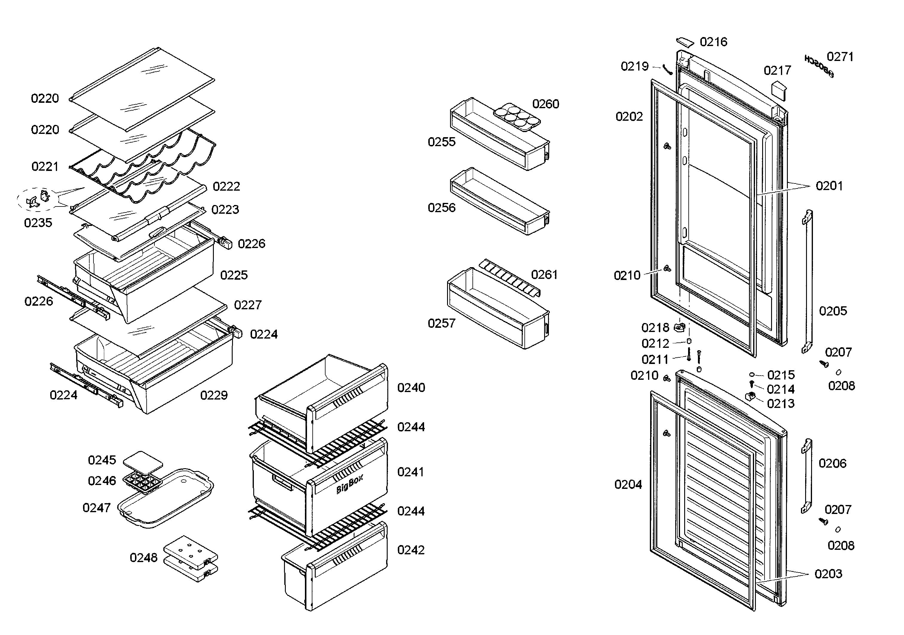 Door/drawer asy