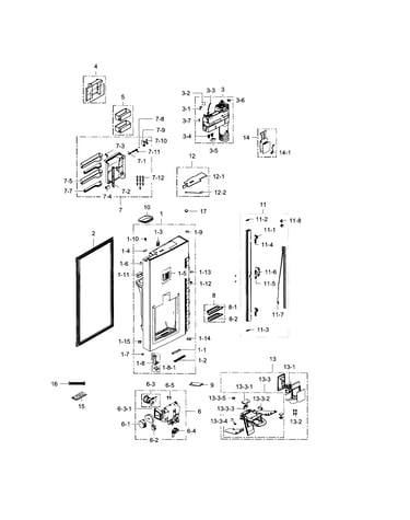 Fridge door l