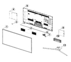 Samsung UN32J5500AFXZA-LU09 cabinet parts diagram