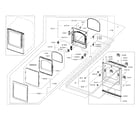Samsung DV52J8060GW/A2-00 frame front & door diagram