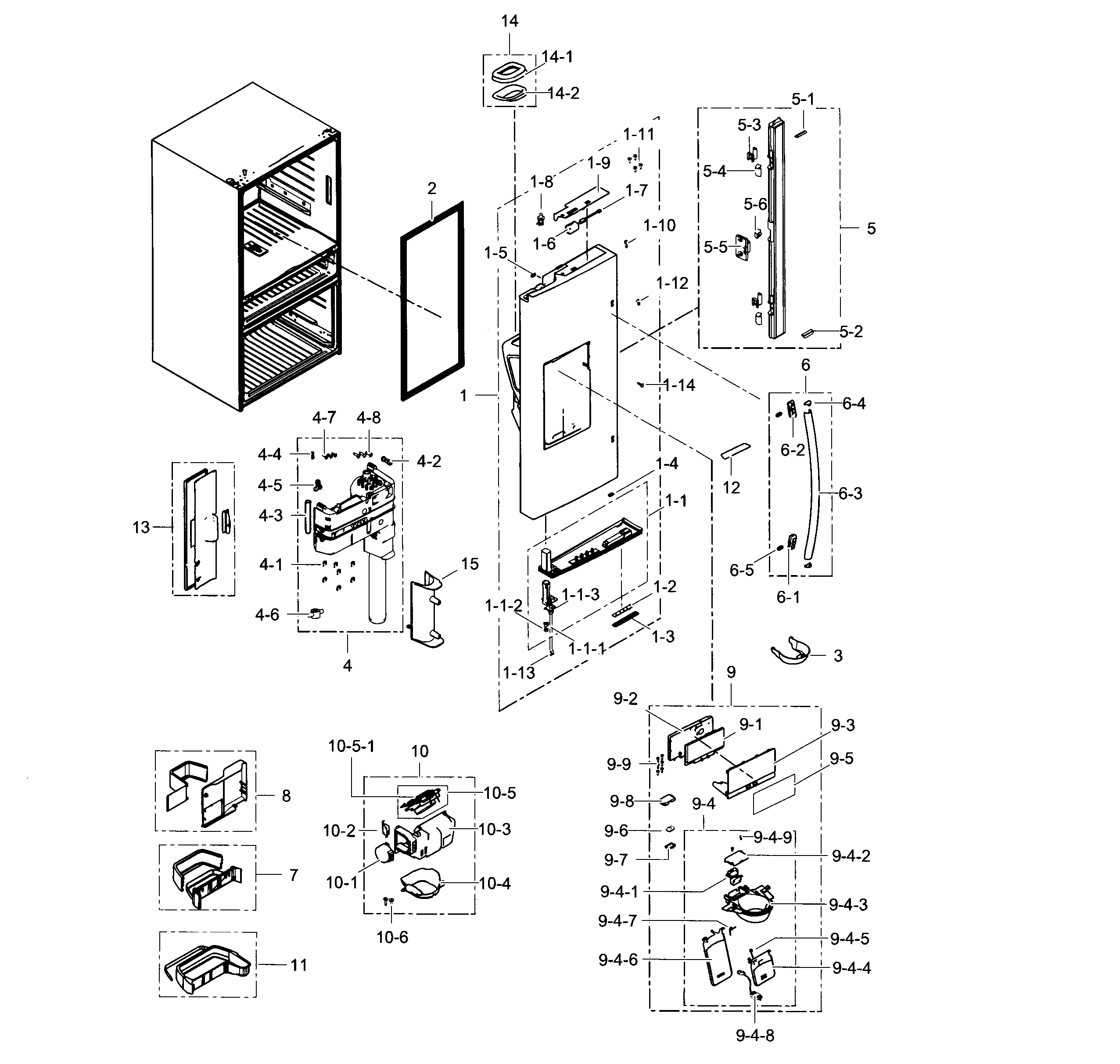 Refrigerator door l