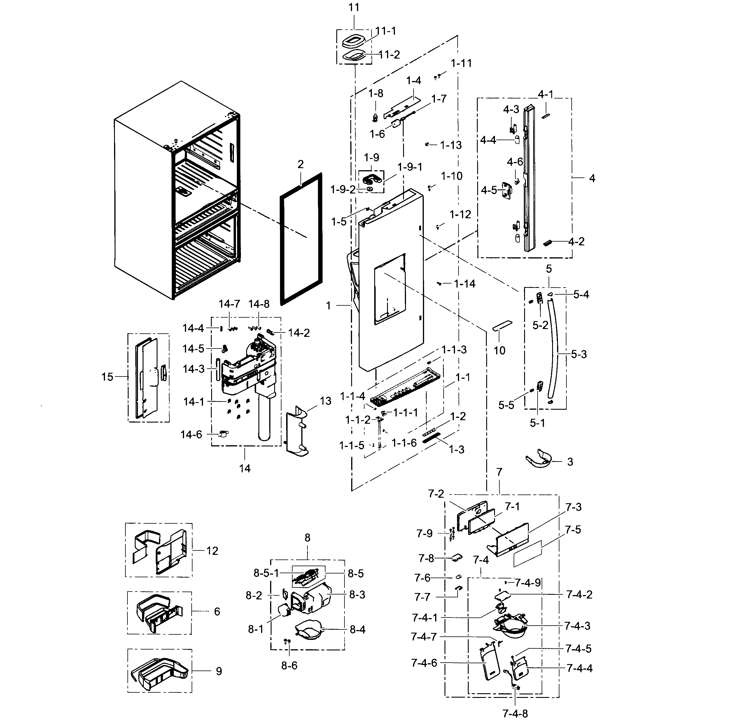 Refrigerator door l