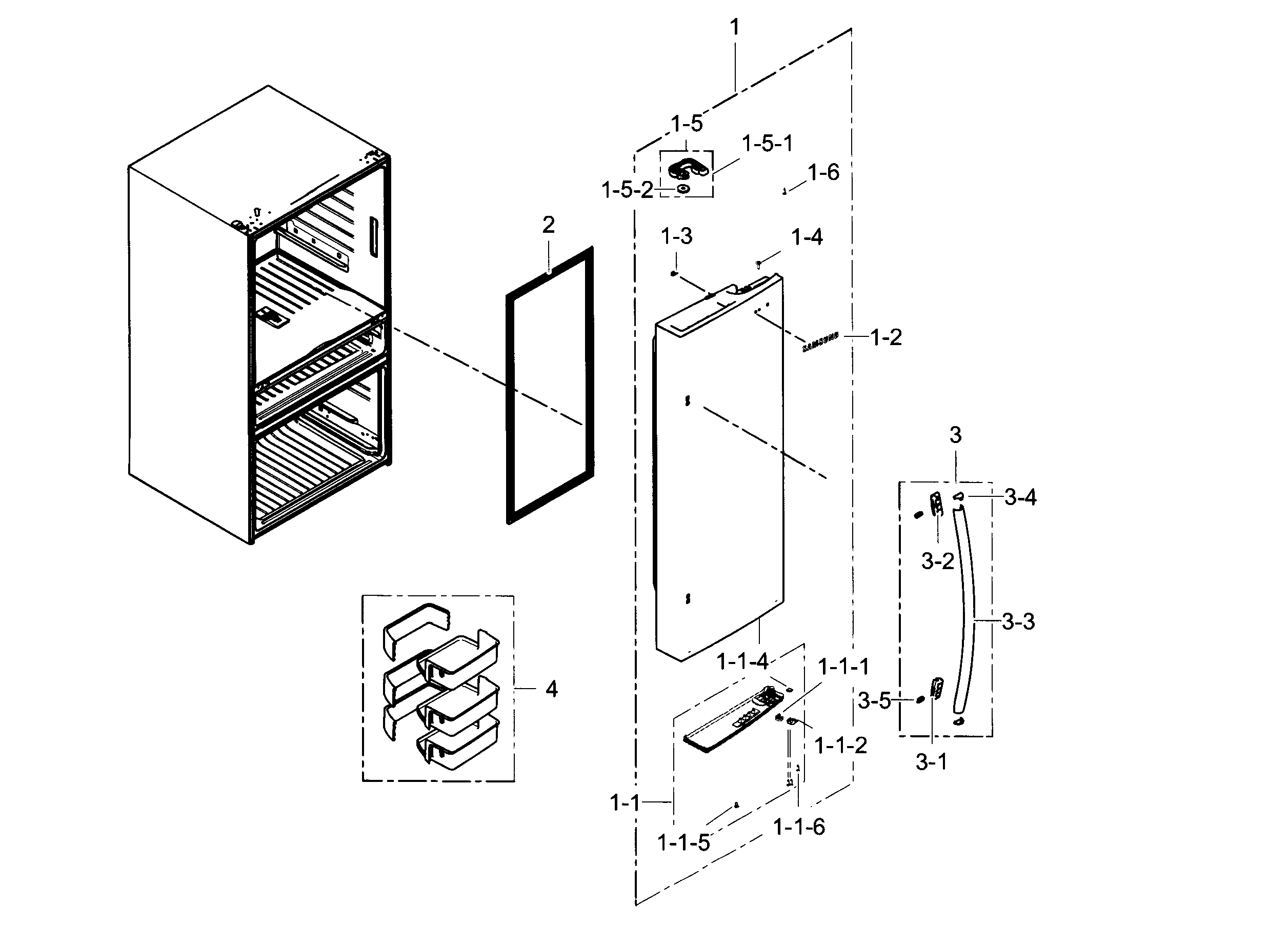 Refrigerator door r