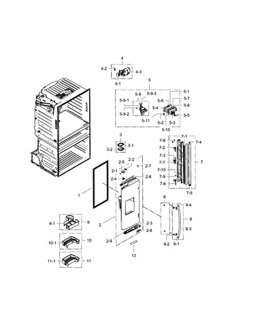 Refrigerator door l