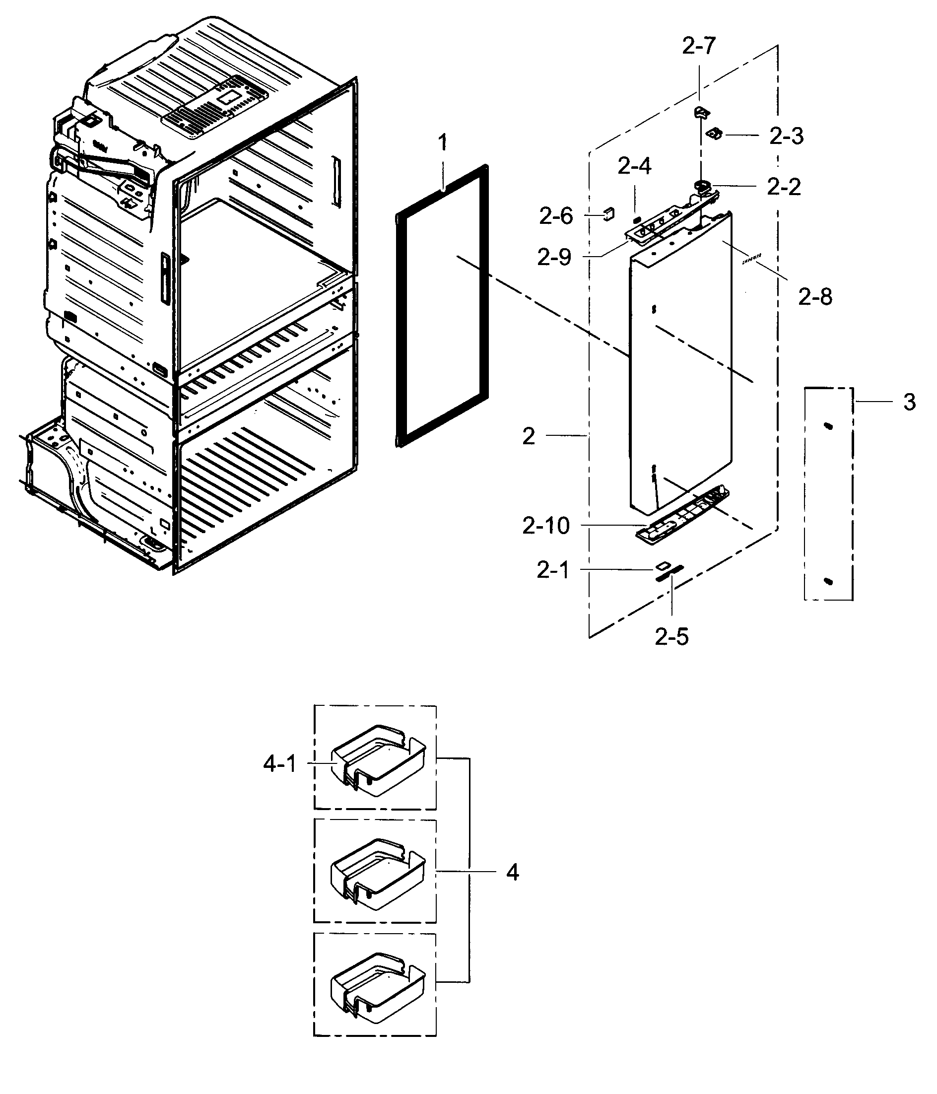 Refrigerator door r