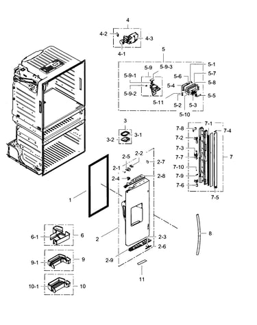 Refrigerator door l