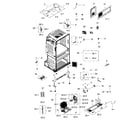 Samsung RF25HMEDBSR/AA-01 cabinet diagram