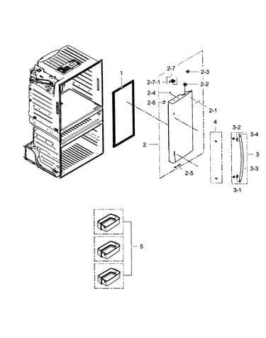 Refrigerator door r