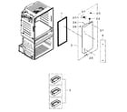 Samsung RF25HMEDBWW/AA-01 refrigerator door r diagram