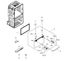 Samsung RF25HMEDBWW/AA-03 freezer door diagram