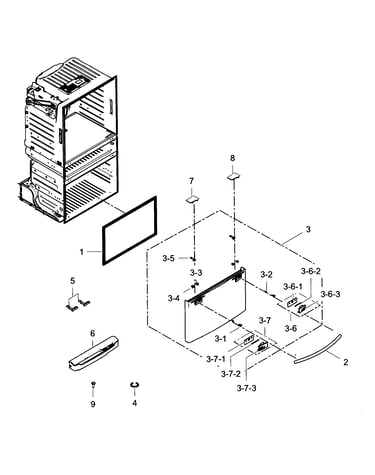 Freezer door