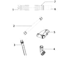 Eureka AS2030A hose & accessories diagram