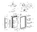Samsung RF32FMQDBSR/AA-01 fridge door l diagram