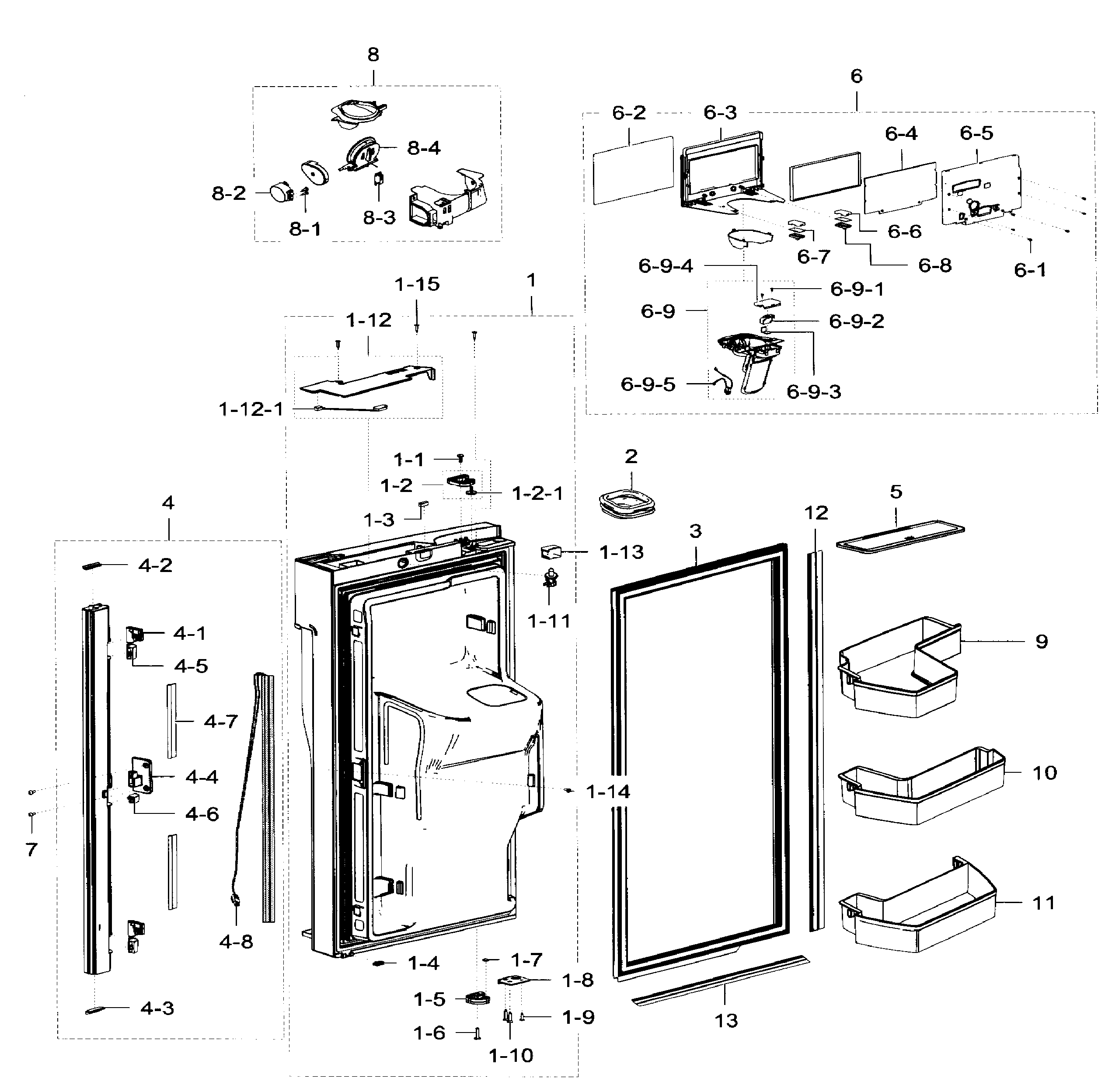 Fridge door l
