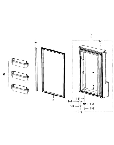 Freezer door r